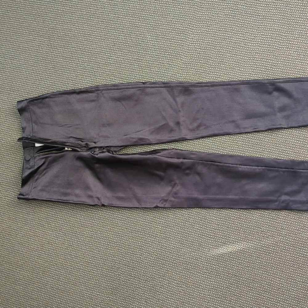 American Apparel Stretchy Thick Satin Leggings High Waist